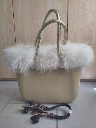 Borsa Obag con pelliccia e 2x manici intercambiabili
