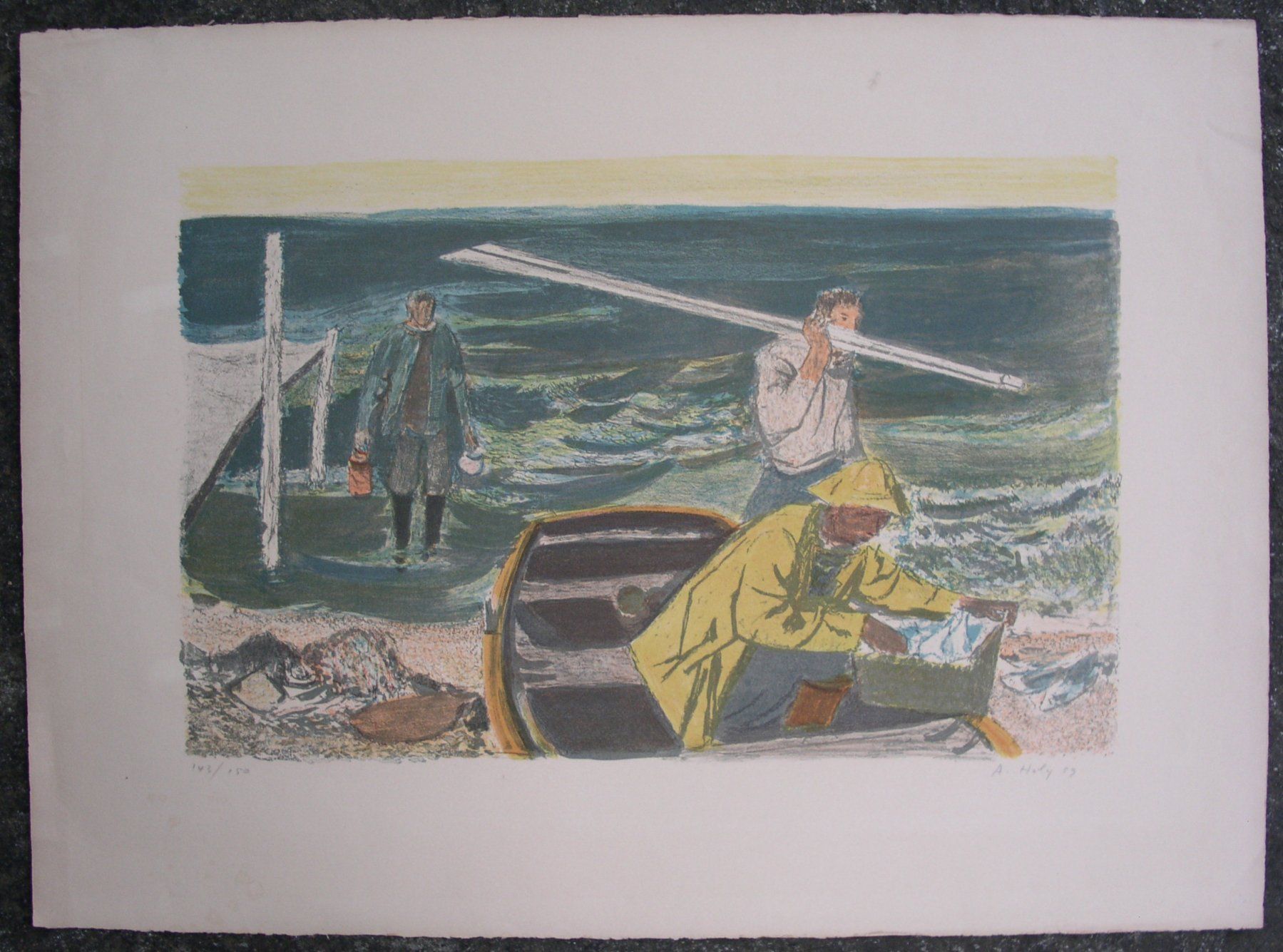 Grafiken & Lithographien: Adrien Holy Grosse Lithographie num. sign. und dat. – Gebraucht aus Cavigliano von zamamasa 1