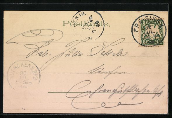 Cartoline postali: Litho Interlaken, Teilansicht mit Bllick – Usato da Berlin venduto da bartko-reher 1