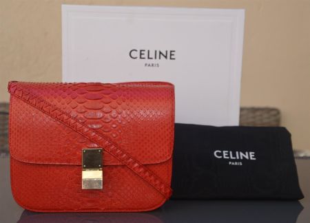 Céline Classic Box Tasche / Sac Python