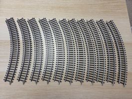 Märklin 11 x 2210 gebogenes gleis K H0