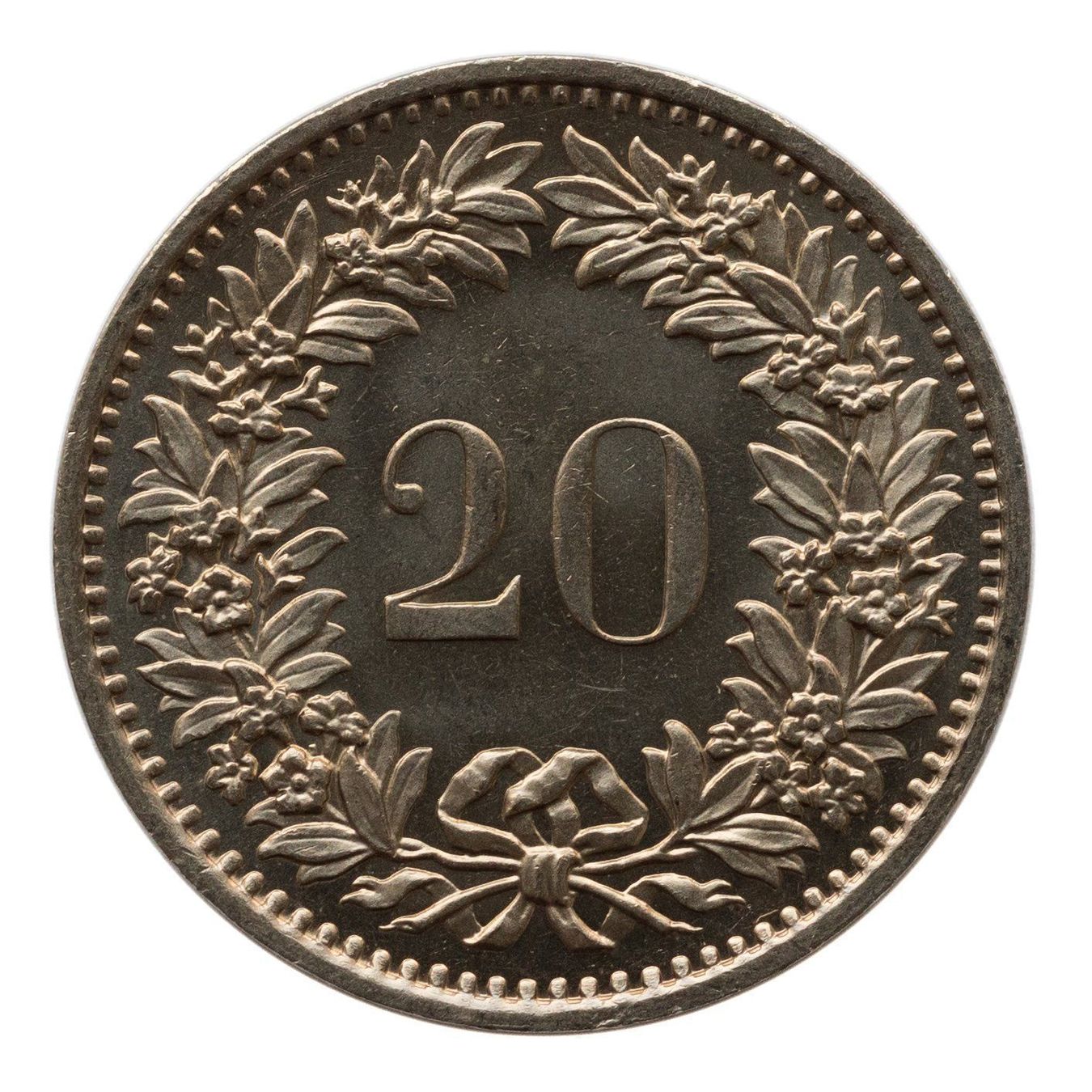 Tutti le monete: 20 Rappen 1977 stgl – Usato da Rotkreuz venduto da Swiss-Coins 1