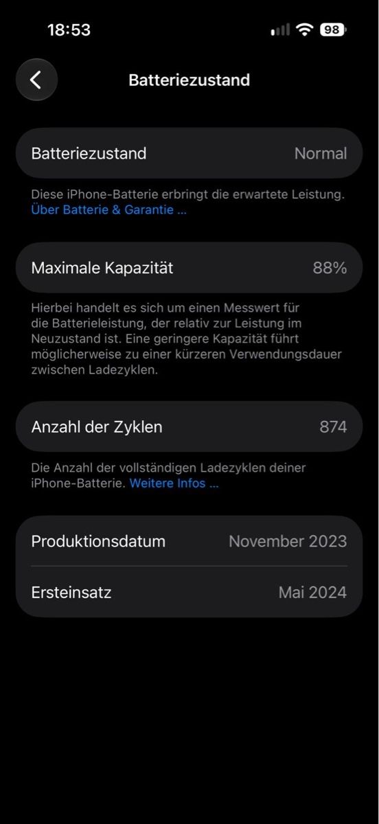 Apple Telefoni cellulari / Smartphones: iPhone 15 256GB black – Usato da Holderbank SO venduto da Nicoo93 3