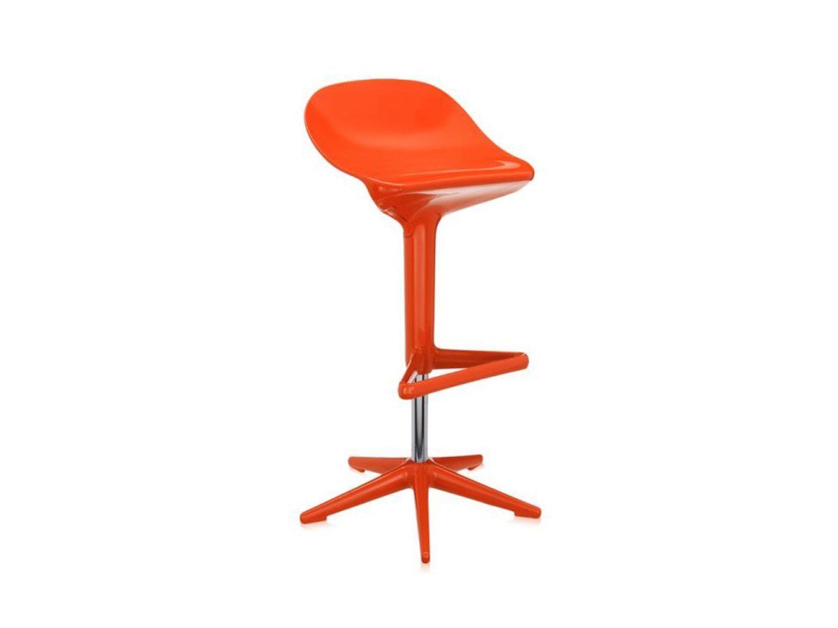 Kartell Sgabelli: 3 Kartell Spoon Hocker orange – Usato da Bolligen venduto da Casewise