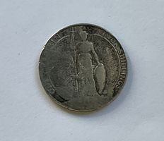 Florin Silbermünze, Two Shillings 1902-1910, Silber 925