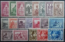 Ruanda-Urundi Belgisch ex. Kat. 43-64 */(*) 1931/36