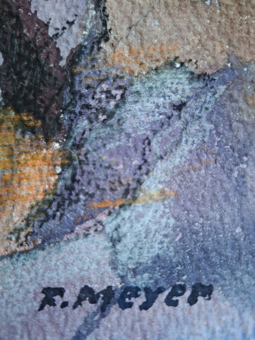 Dipinti: Aquarell Ferdinand Meyer-Streiff Saas Fee Allalinhorn VS – Usato da Rheinfelden venduto da Badelus 2