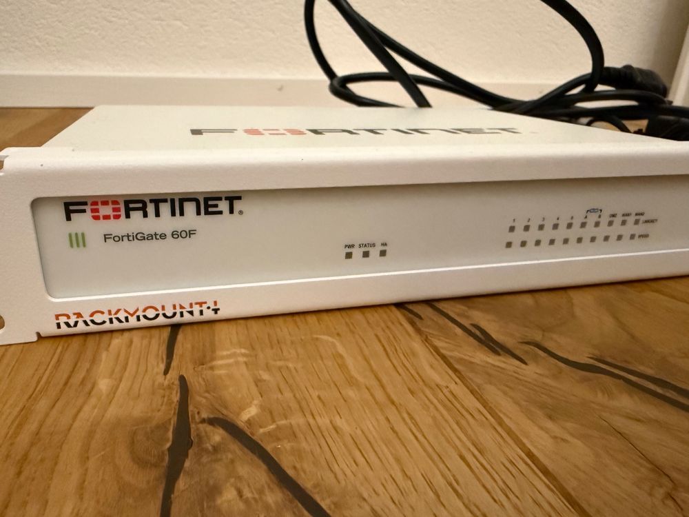 FortiGate 60F Firewall + Rackmount.IT Kit – ohne Lizenz (Gebraucht) in ...
