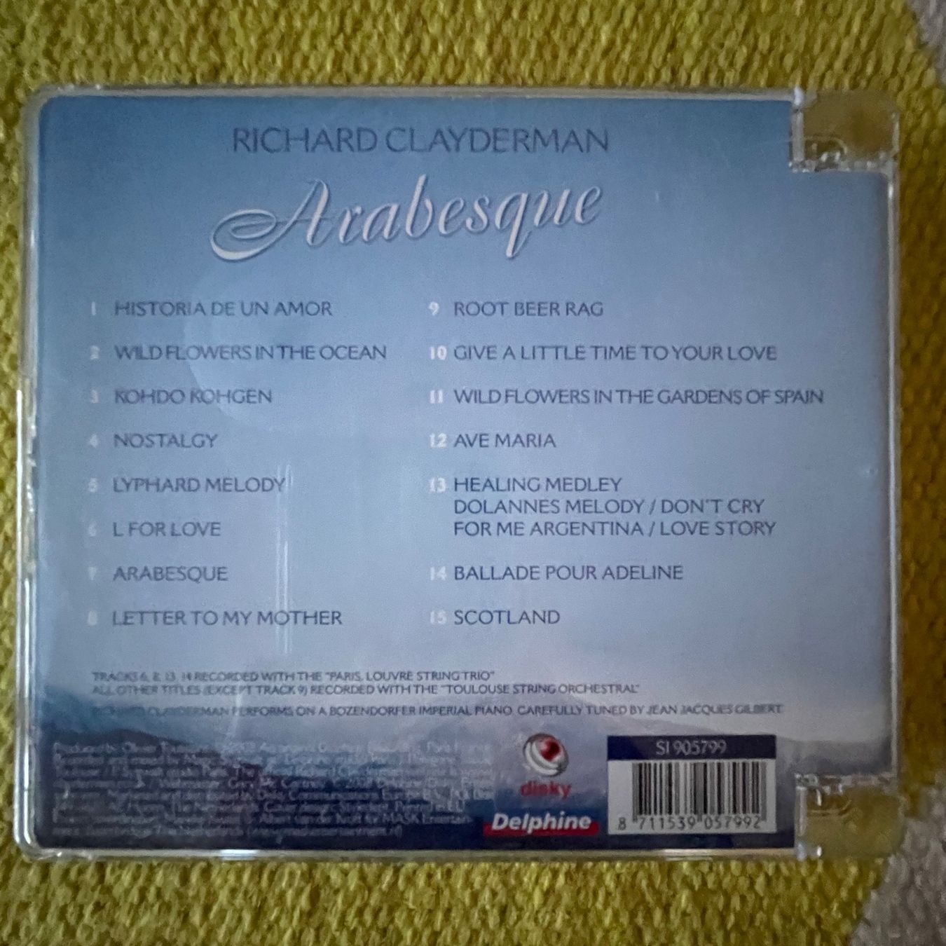CD: RICHARD CLAYDERMAN-ARABESQUE – Usato da Rorschacherberg venduto da CD-Roli 1