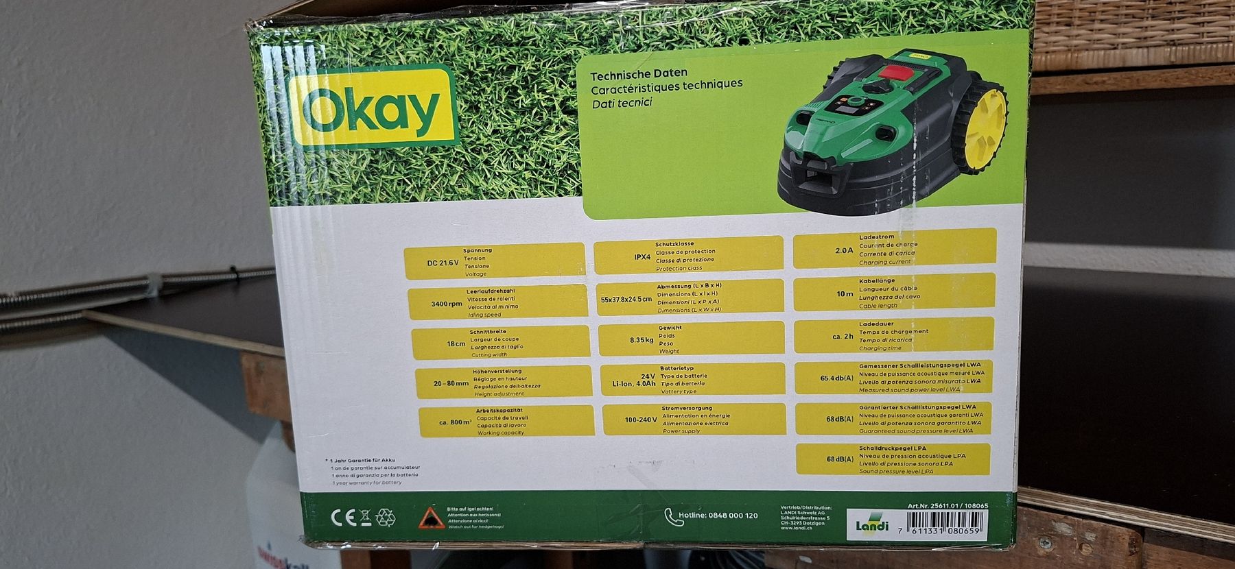 Tagliaerba: Rasenroboter 800 Okey von Landi – Usato da Eggenwil venduto da Hoppel02 8