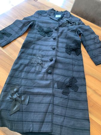 MOSCHINO Cheap and Chic Mantel mit Schleifen schwarz Gr. 36