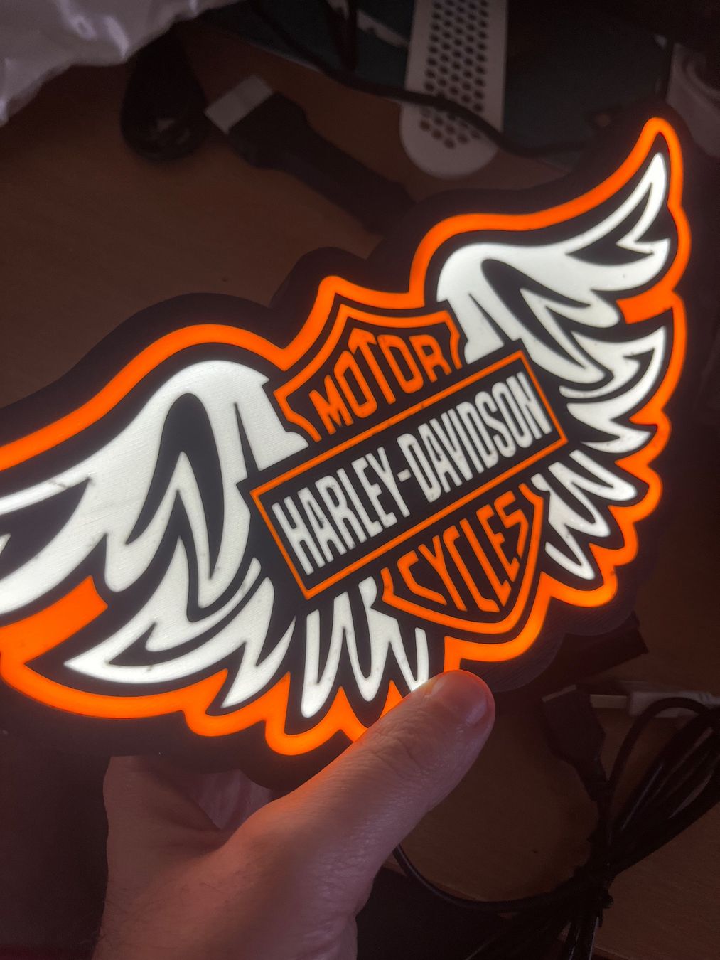 Tutte le decorazioni: Lightbox Harley Davidson décoration usb – Nuovo (secondo la descrizione) da Noville venduto da Berlusconi55 1