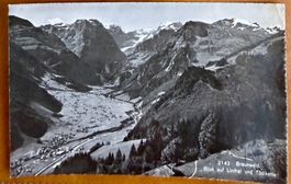 Braunwald - blick auf Linthal - AK