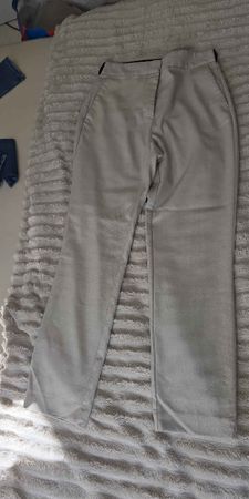 Stoffhose Damen beige klassischer Schnitt gebraucht