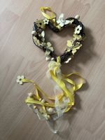 Süsser Frühlings-Herz-Dekohänger, Naturmaterialien, Gelb!