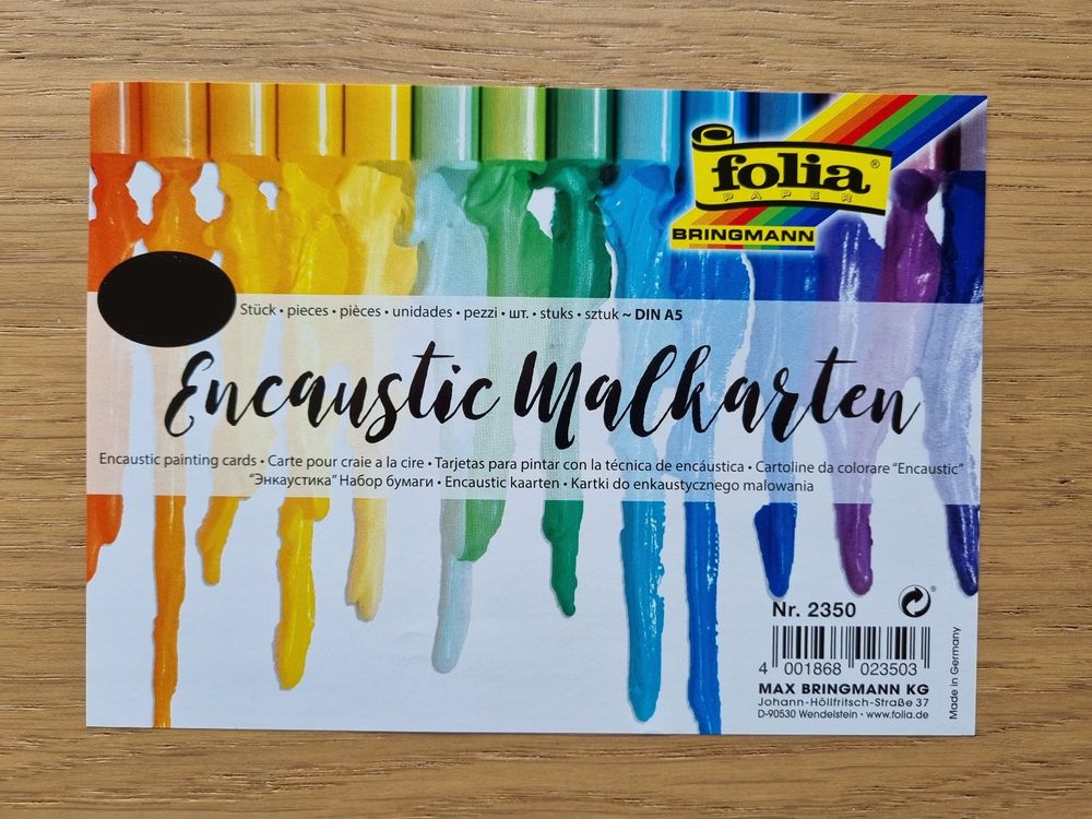 Encaustic Art schilderkaarten A5 wit - Mien Magie