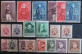 Belgien ex. Kat. 276-324 */gest. 1930/32 Kat. 66 Euro