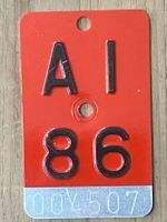 AI 86 - VELONUMMER - FAHRRADSCHILD - PLAQUE DE VELO - AI 86