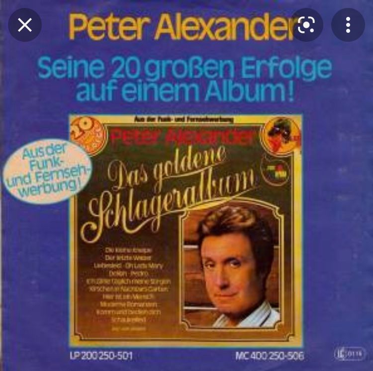 Schallplatten: Peter Alexander Und Manchmal Weinst Du Sicher Ein Paar Träne – Gebraucht aus Horn von enigma66 1