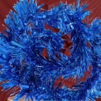 Blaue Lametta Weihnachtsdeko, 40cm