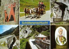 Göschenen Andermatt SCHÖLLENENSCHLUCHT Postkutsche