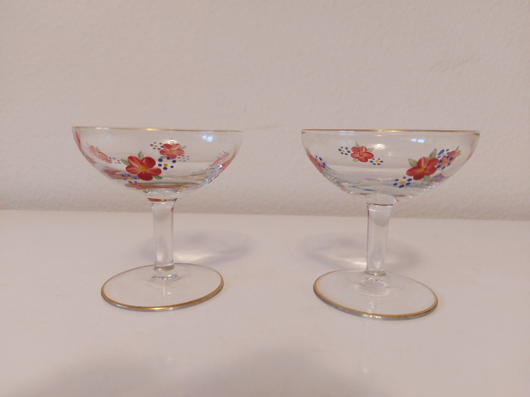 Verres: 2 Likörgläser / Schnapsgläser  Vintage  handbemalt – D'occasion à Zürich par Daniel517