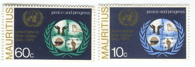Tous les timbres: Briefmarken "UNO". Mauritius – Neuf avec emballage d'origine à Basel par Butsch5