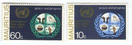 Briefmarken "UNO". Mauritius