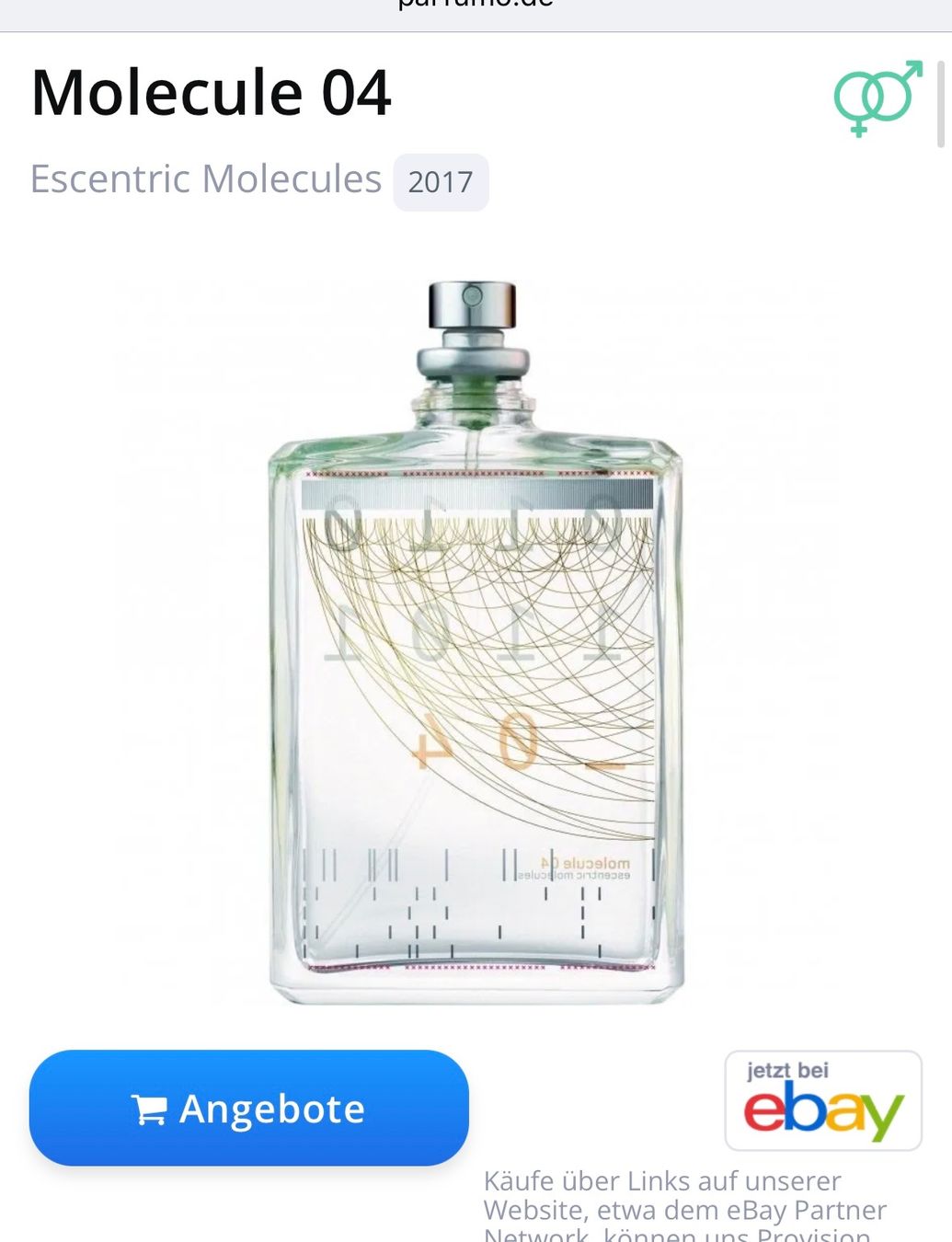 Profumi & Eau de Toilette: Escentric Molecules Molecule 04 Eau de Toilette 8.5ml Neu – Nuovo e nell'imballaggio originale da Zürich venduto da deruja 2