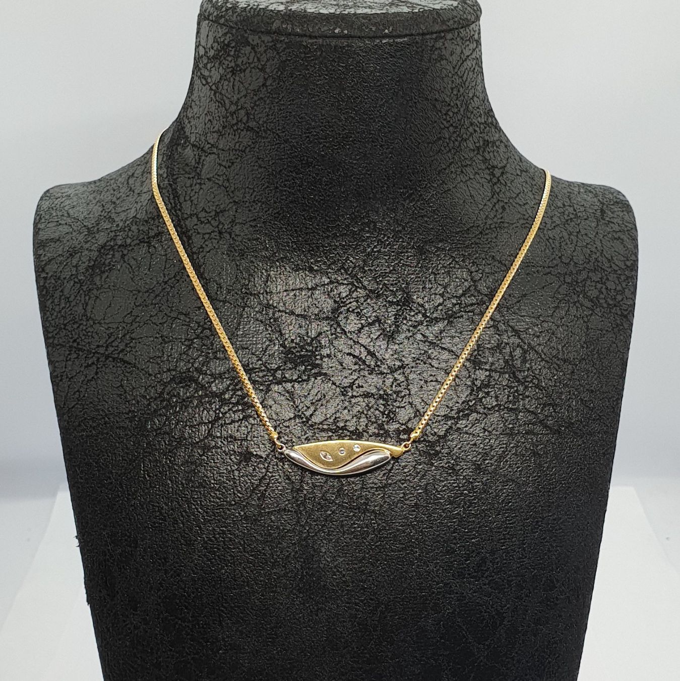 Catenine: Echt 18K Gold - 3x Diamant Collier – Usato da Luzern venduto da Luzern-Goldhaus