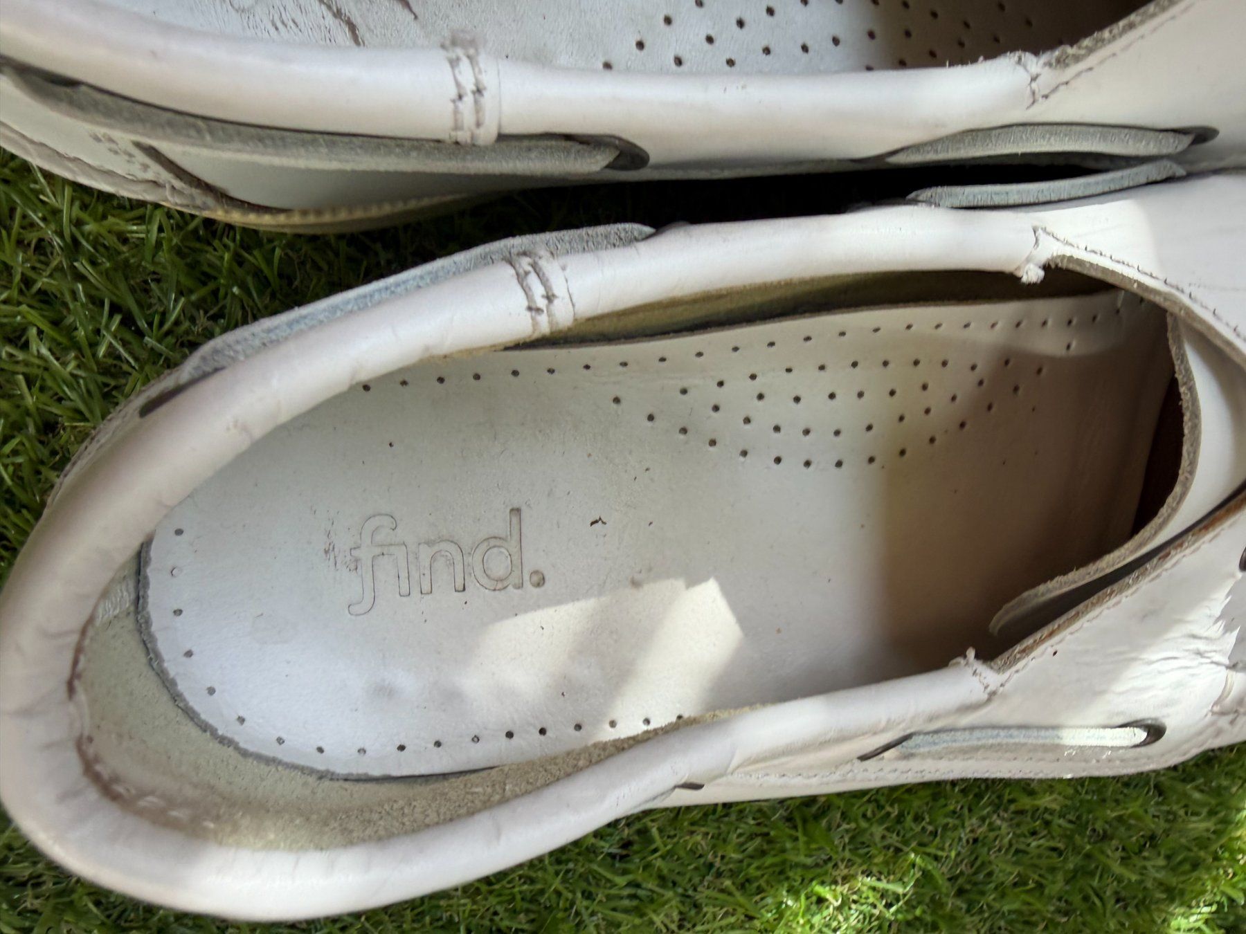 Scarpe da uomo: Bootsschuhe Find weiss Leder 42 – Usato da Riehen venduto da edu_92w7 3