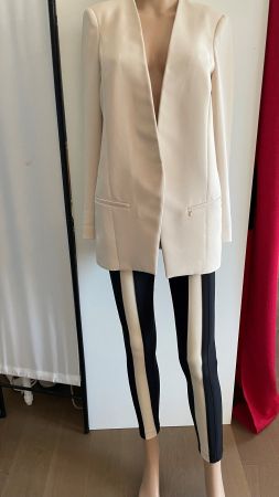 Schicker Zweiteiler, eleganter Look, Gr. 34 creme-schwarz