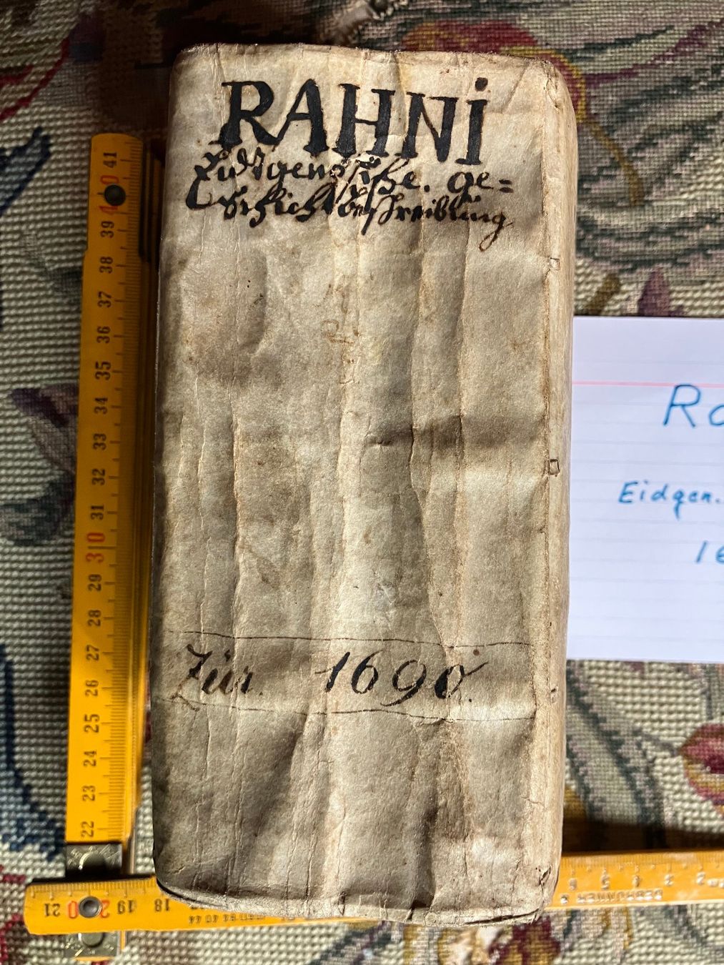 Libri: JOH HEINRICH RAHN 1690 ..Versand 25.- – Usato da Pfäffikon ZH venduto da Einarrolf