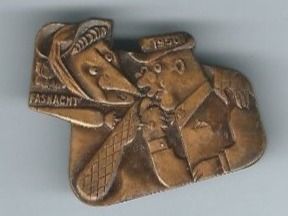 Basler Plaquettes & Badges: Fasnachtsplakette Basel, "Blaggedde" 1950 (Bronce) – D'occasion à Zürich par t24_de