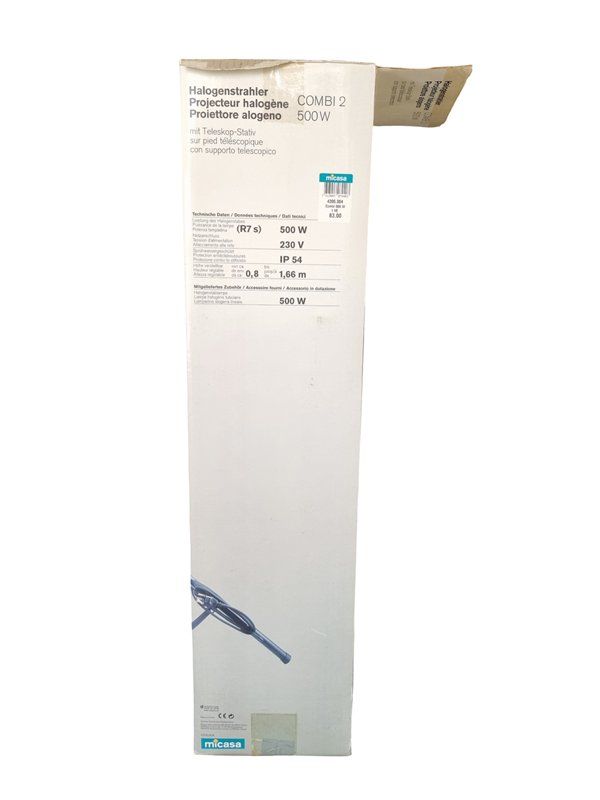 Micasa Lampade: MICASA Halogenstrahler mit Teleskopstativ – Usato da Wangen b. Olten venduto da Restwert_Wangen 4