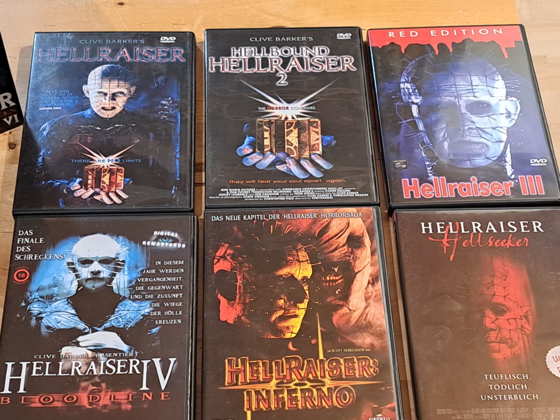 Alle DVDs: Boxset HELLRAISER 1-6, alle Teile sind UNCUT – Gebraucht aus Unterseen von Kanica 3