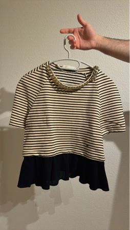 Stylish Elisabetta Franchi T.Shirt Gr.M Goldkette
