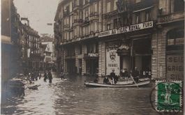 LUZERN - Hochwasser, Grendelstrasse - 1910