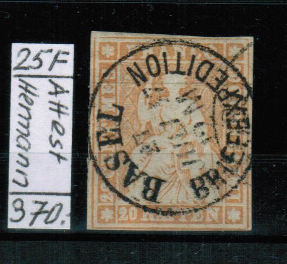 Tous les timbres: Strubel Nr.25F - Attest Hermann – D'occasion à Bern par peri02