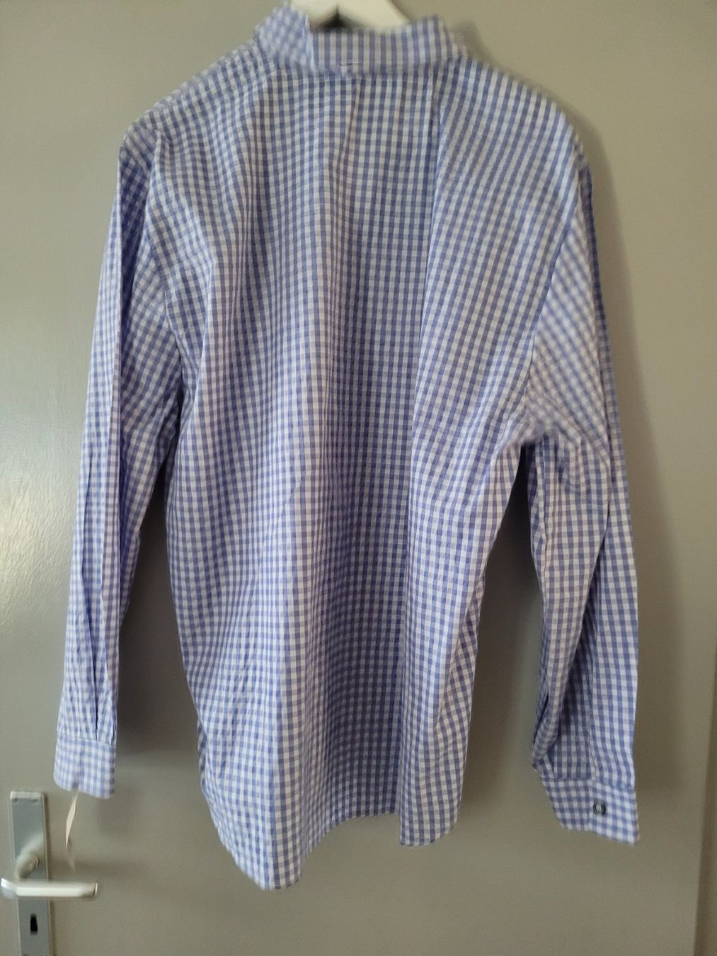 Costumi: Trachtenhemd blau Herren Grösse 50 – Nuovo e nell'imballaggio originale da Oberuzwil venduto da aseinkaufswelt 1
