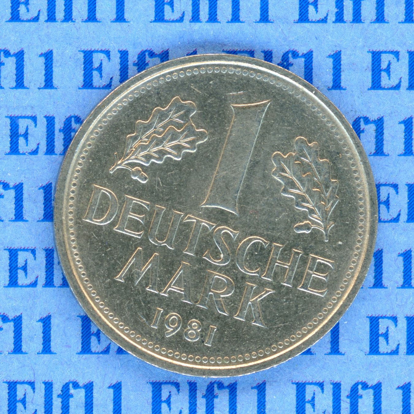 Tutti le monete: DEM___1.00 1981F vz 1 Deutsche Mark – Usato da Widnau venduto da Elf11