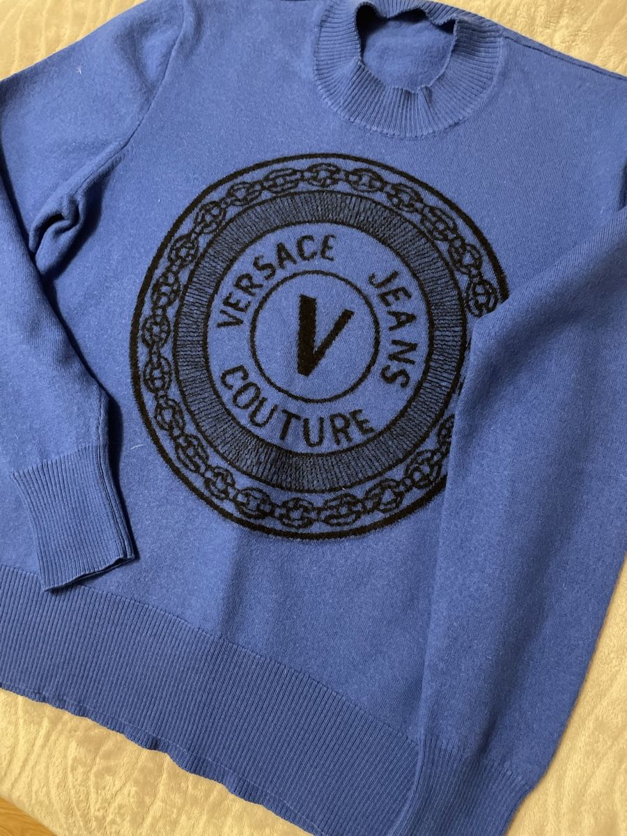 Versace Maglioni & Felpe: Versace Jeans Couture Pullover, blau, Grösse S, Top! – Usato da Niederhasli venduto da cak_g6nb
