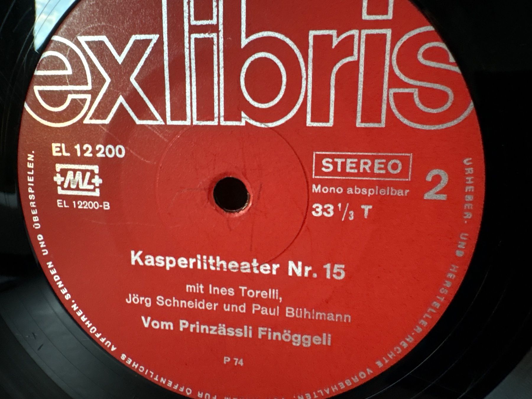 Dischi in vinile: Kasperlitheater Nr. 15 - Schallplatte - ExLibris - 1974 – Usato da Andwil SG venduto da Rainboli 4