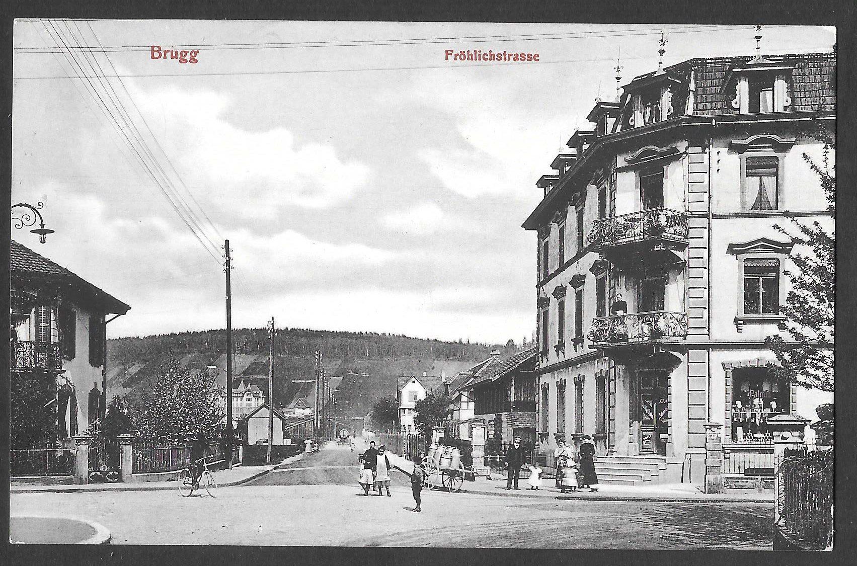 Cartoline postali: Brugg Fröhlichstrasse – Usato da Olten venduto da clotaldi