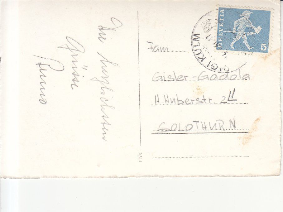 Cartoline postali: Rigi Aussicht 1961 – Usato da Bürglen TG venduto da StampGraf 1