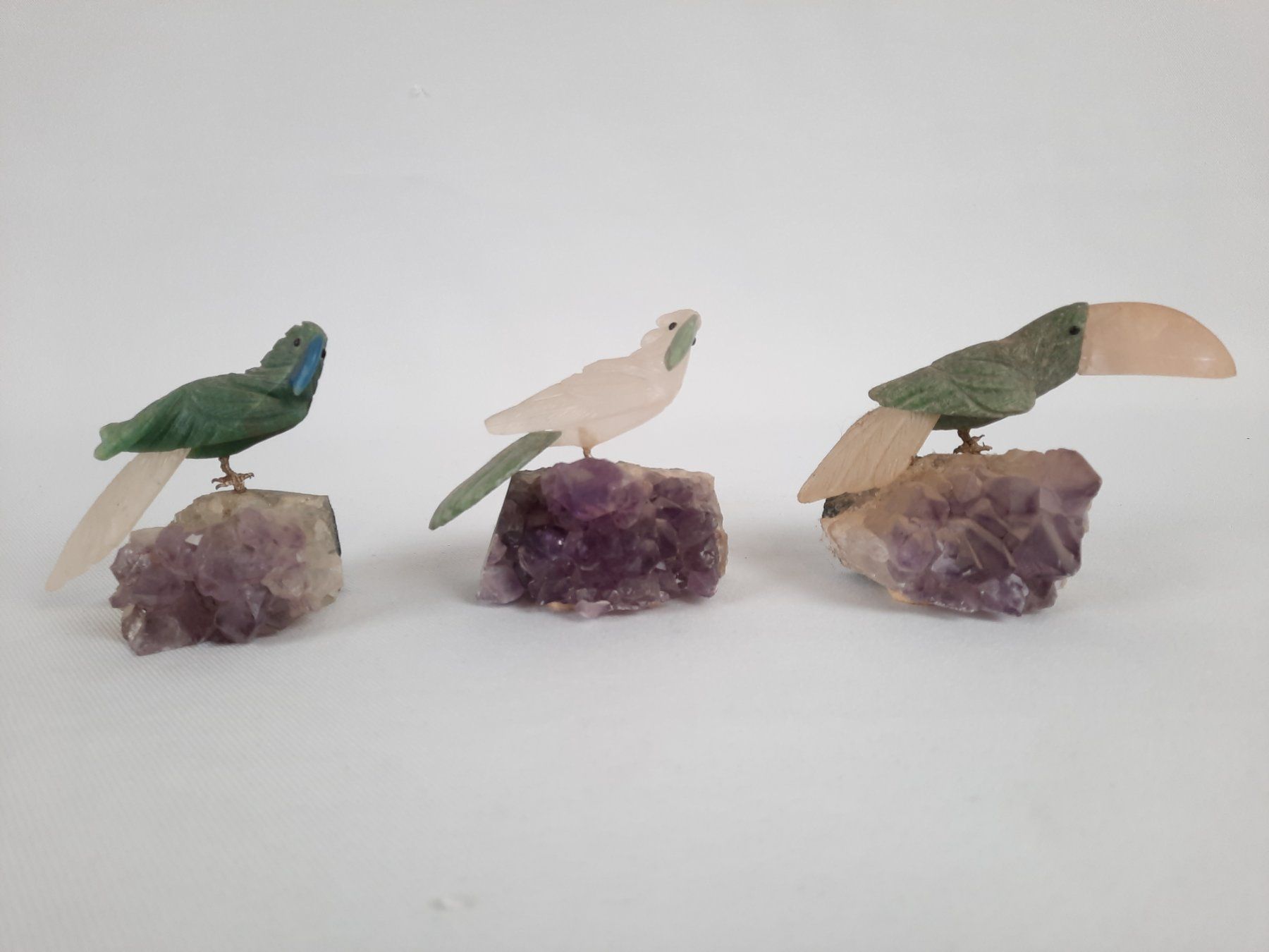 Minerali & Pietre curative: 3 Vögel auf Amethyst – Usato da Beinwil am See venduto da Restwert_Beinwil