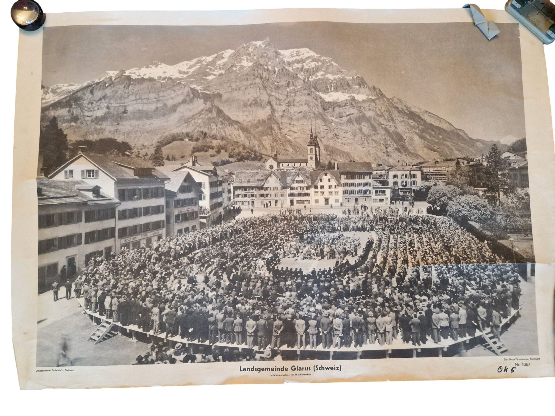 Foto & Immagini: antikes Plakat Landsgemeinde Glarus – Usato da Mörschwil venduto da antiksalon21