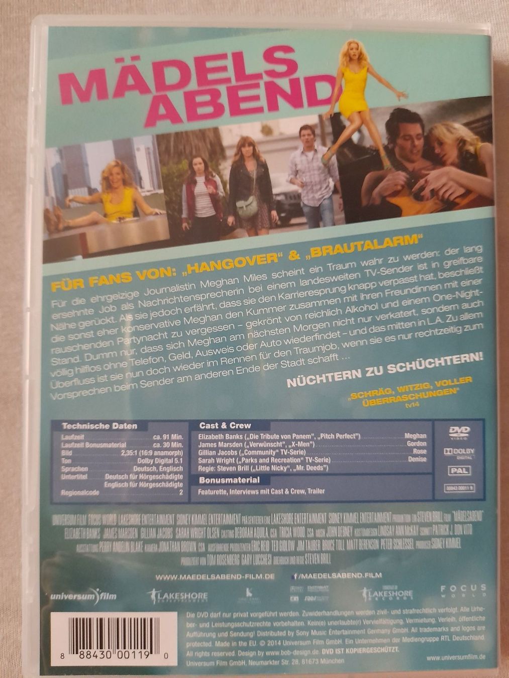 Tutti i DVDs: DVD: Mädelsabend - nüchtern zu schüchtern – Usato da Eiken venduto da Lashar 1
