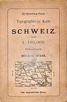 Armeekarte Topographische Karte Schweiz Blatt VIII