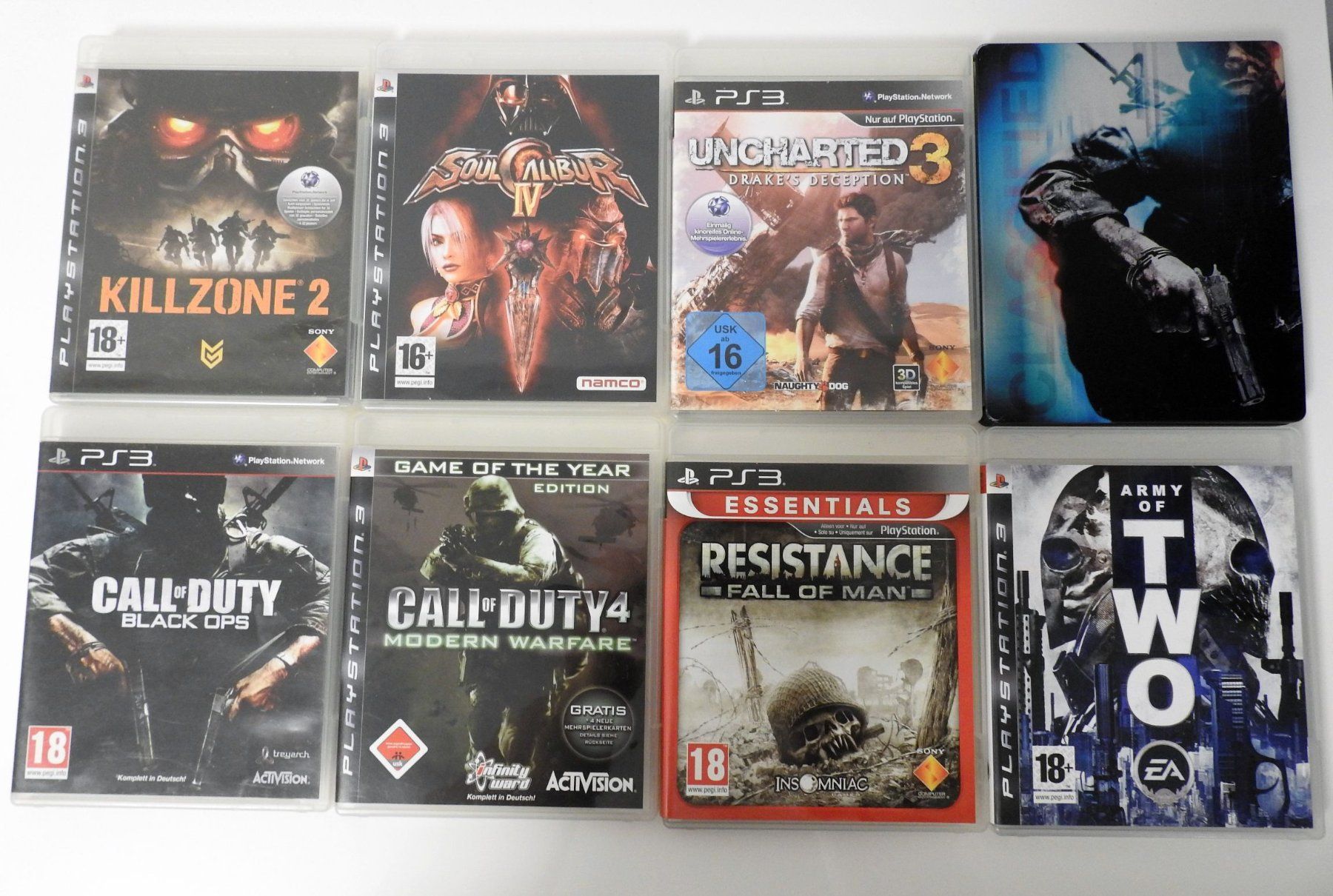 Sony Konsolen: 2 x Playstation 3 mit 48 Games + 4 Controllern – Gebraucht aus Zürich von  5